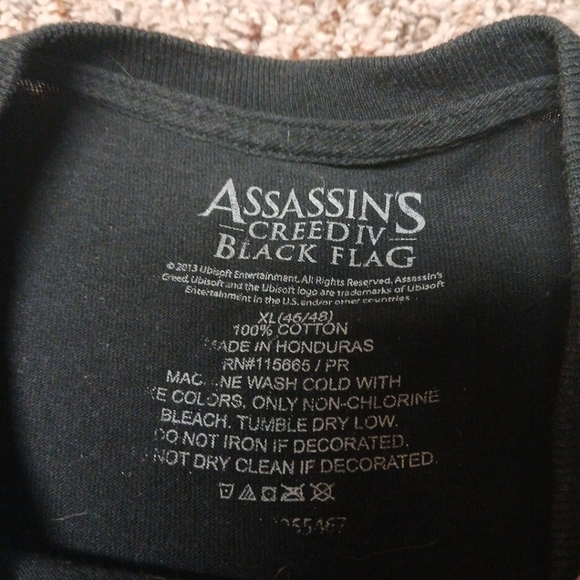 Assassin’s Creed IV: Black Flag Pirate T-Shirt - Size Xl - Ubisoft Official Tee - Picture 4 of 6